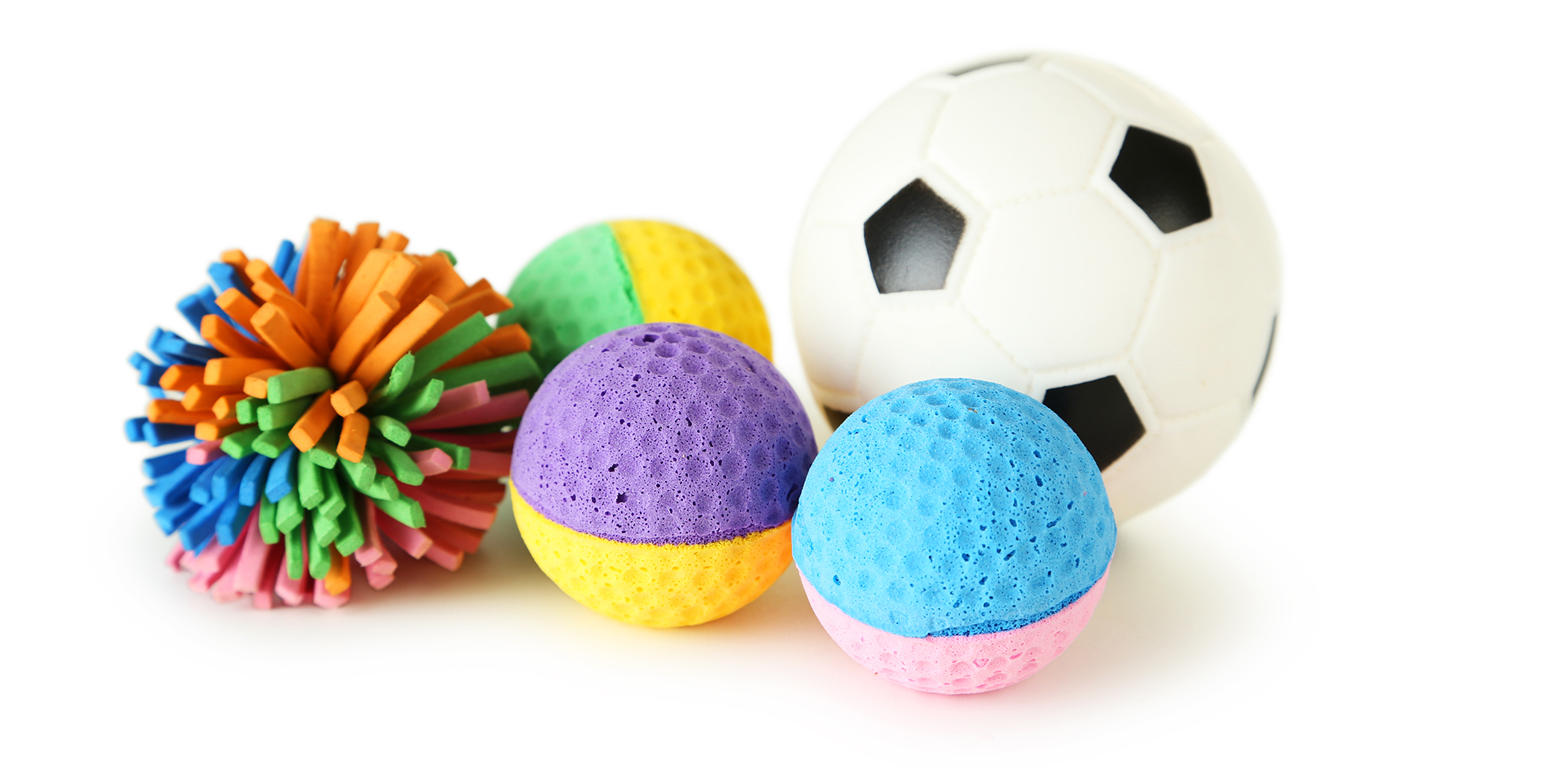 Variety of sports and play balls