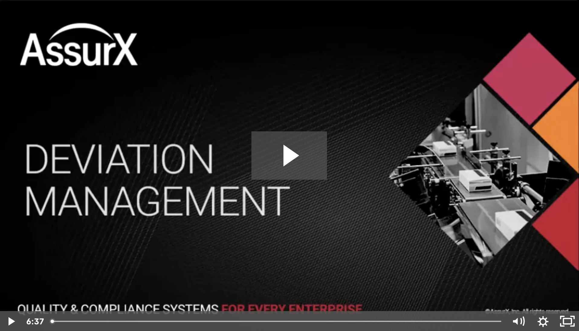 AssurX Deviation Management Demo Video