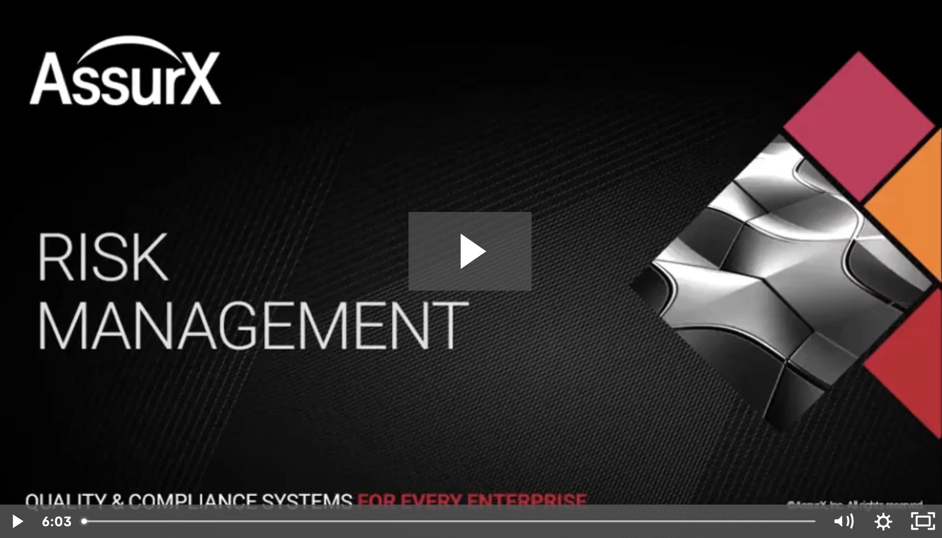 AssurX Risk Management Video Demo