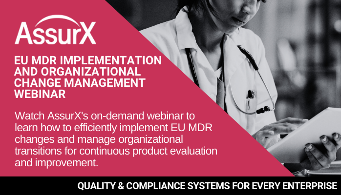 EU MDR Implementation and Change Management Webinar