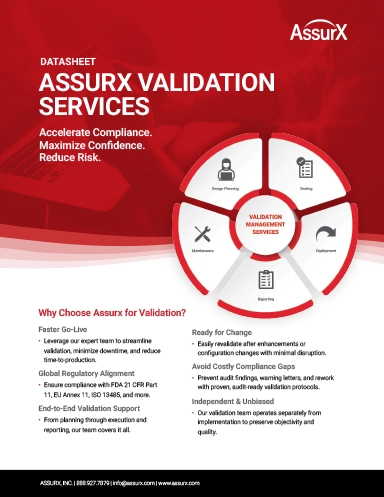 AssurX Validation Services