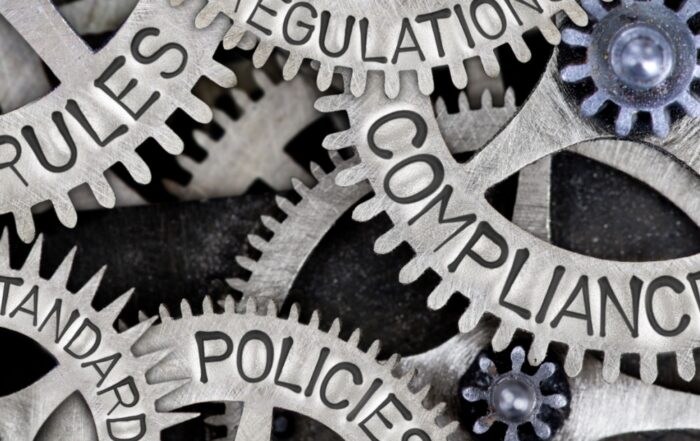 Compliance regulations cog wheels