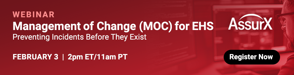Quality Digest Webinar: Management of Change (MOC) for EHS